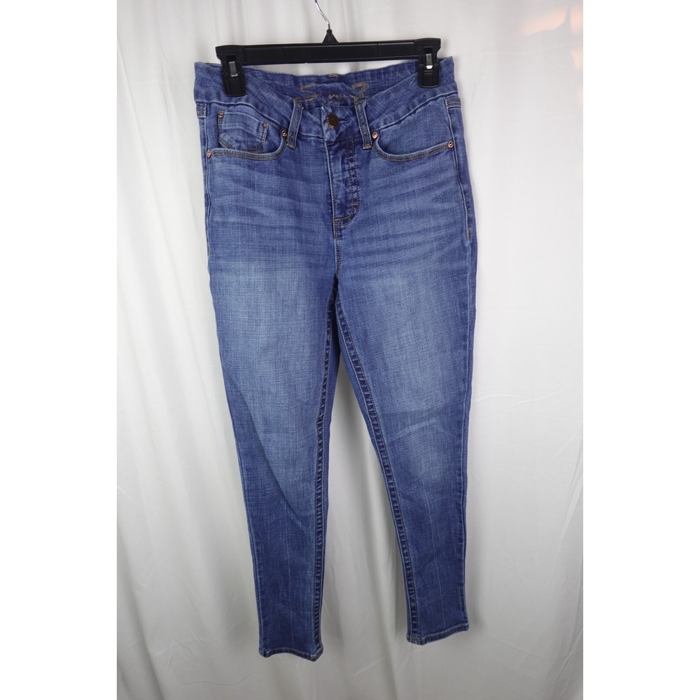 Seven 7 Womens Size‎ 8 High Rise Skinny Jeans Shelby Tummyless Medium Wash Denim
